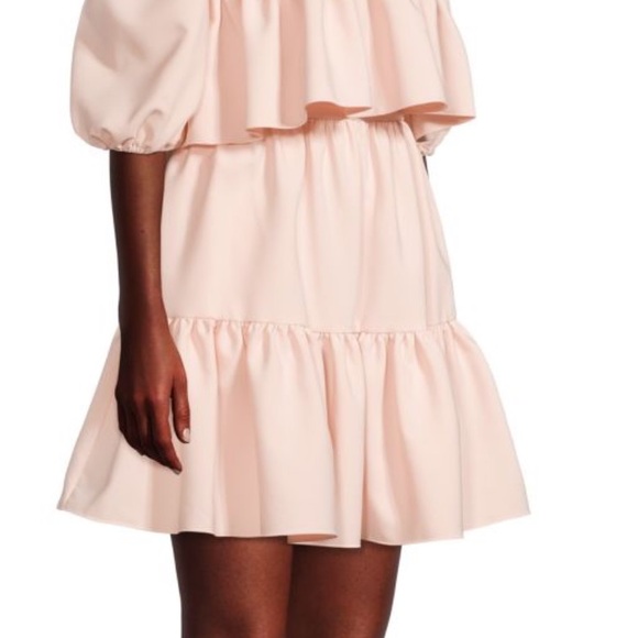 Black Halo flounced skirt NWT 12 Blush